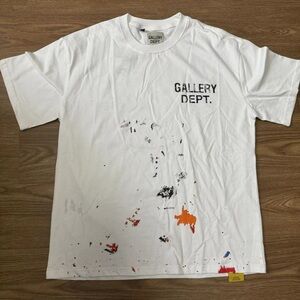 Gallery Dept White Ink Logo Letter Printing Short-Sleeve